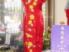 旗袍-21-金花紅旗袍